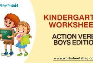 Action Verbs Boys Edition Worksheets Download PDF