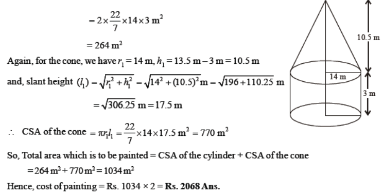 Worksheets For Class 10 Mathematics Surface Area and Volume