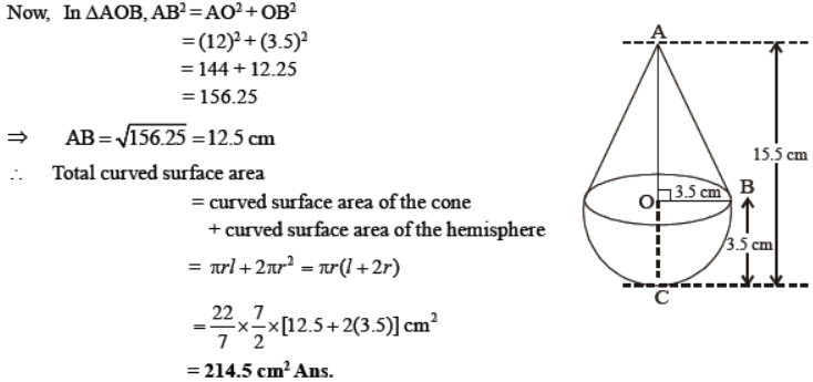 Worksheets For Class 10 Mathematics Surface Area and Volume