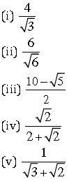 Worksheets For Class 9 Mathematics Number System