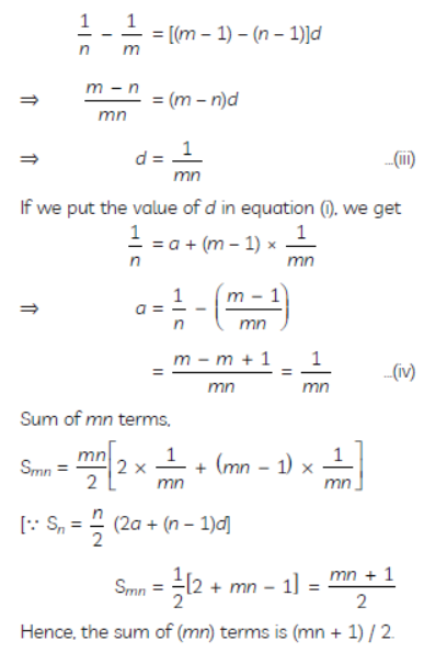 Worksheets For Class 10 Mathematics Arithmetic Progression