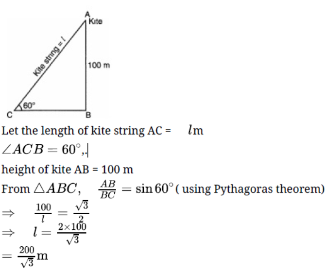 Worksheets For Class 10 Mathematics Applications Of Trigonometry