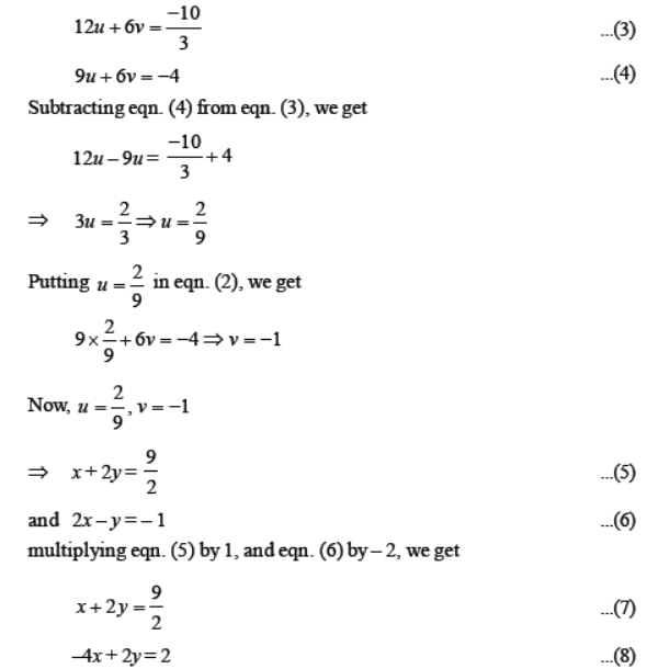 Worksheets For Class 10 Mathematics Linear Equations