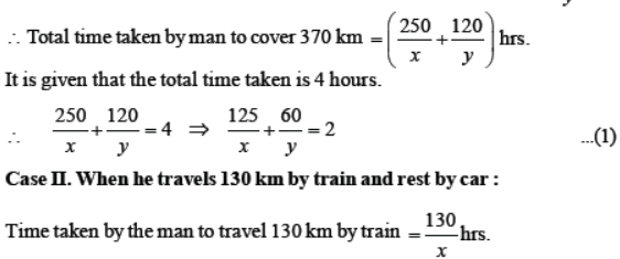 Worksheets For Class 10 Mathematics Linear Equations