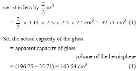 Worksheets For Class 10 Mathematics Surface Area and Volume