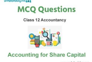 Accounting for Share Capital MCQ Questions Class 12 Accountancy