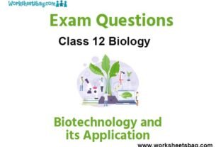 Biotechnology and its Application Exam Questions Class 12 Biology