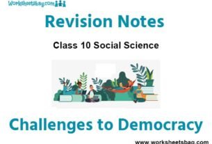 Challenges to Democracy Notes Class 10 Social Science