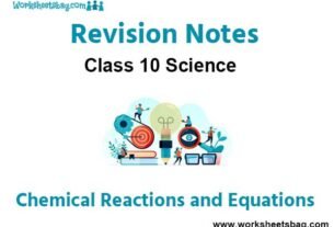 Chemical Reactions and Equations Revision Notes
