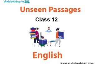 Unseen Passage For Class 12 English With Answers Pdf