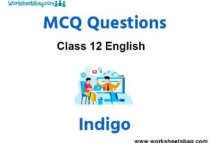 Indigo (Louis Fischer) MCQ Questions Class 12 English