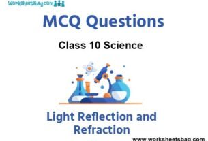 Light Reflection and Refraction MCQ Questions Class 10 Science