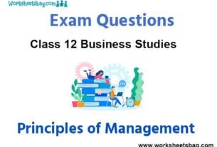 Principles of Management Exam Questions Class 12 Business Studies