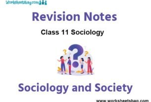 Sociology and Society Notes Class 11 Sociology