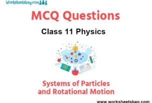 Systems of Particles and Rotational Motion MCQ Questions Class 11 Physics