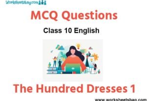 The Hundred Dresses 1 MCQ Questions Class 10 English
