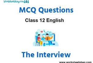 The Interview MCQ Questions Class 12 English