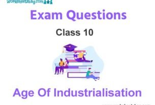 Age of Industrialisation Exam Questions Class 10 Social Science