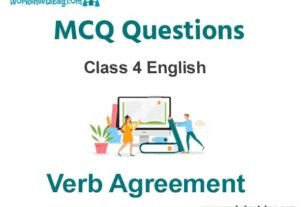 Verb Agreement MCQ Questions Class 4 English