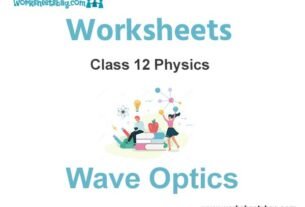 Worksheets Chapter 10 Wave Optics Class 12 Physics
