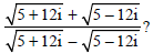 VBQs Complex Numbers and Quadratic Equations Class 11 Mathematics