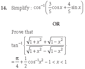 Class 12 Mathematics Sample Paper Set C