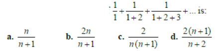 Worksheets Class 11 Mathematics Sequences and Series