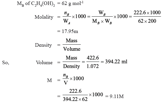 Solutions Exam Questions Class 12 Chemistry